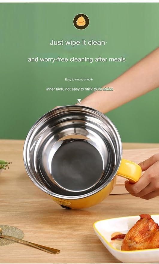 Electric Mini Cooker – 1.8L | Stainless Steel | Multipurpose Cooking