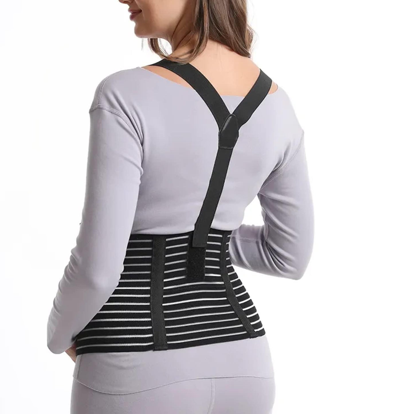 Pregnancy Belly Support Band with Adjustable Straps - Black