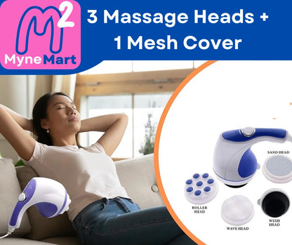 Handheld Deep tissue , full body Massager Machine with 3 Customizable Massage Heads