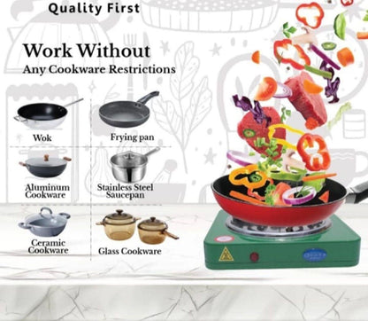 Flameless Electric Cooking Stove (Green)