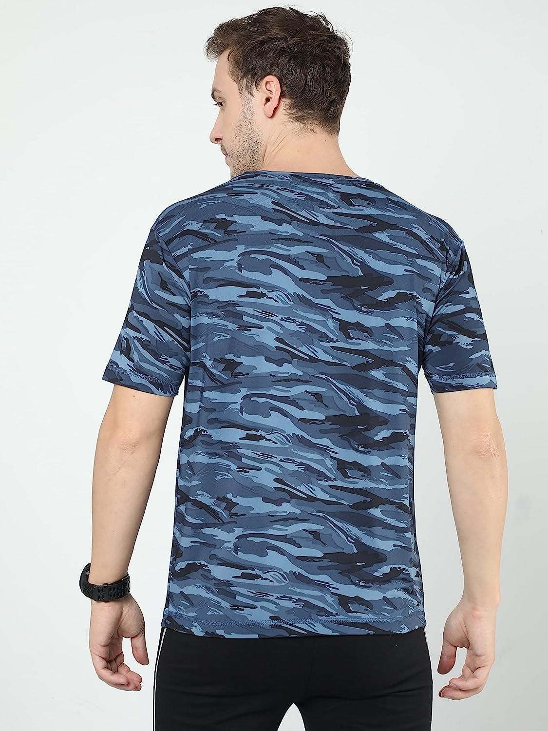 Cotton Printed Half Sleeves Mens Round Neck T-Shirt