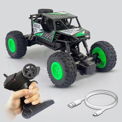 Rechargeable Rock Crawling 2WD 2.4 GHz Monster Truck, 4x4 Rally Car Remote Control Monster Truck