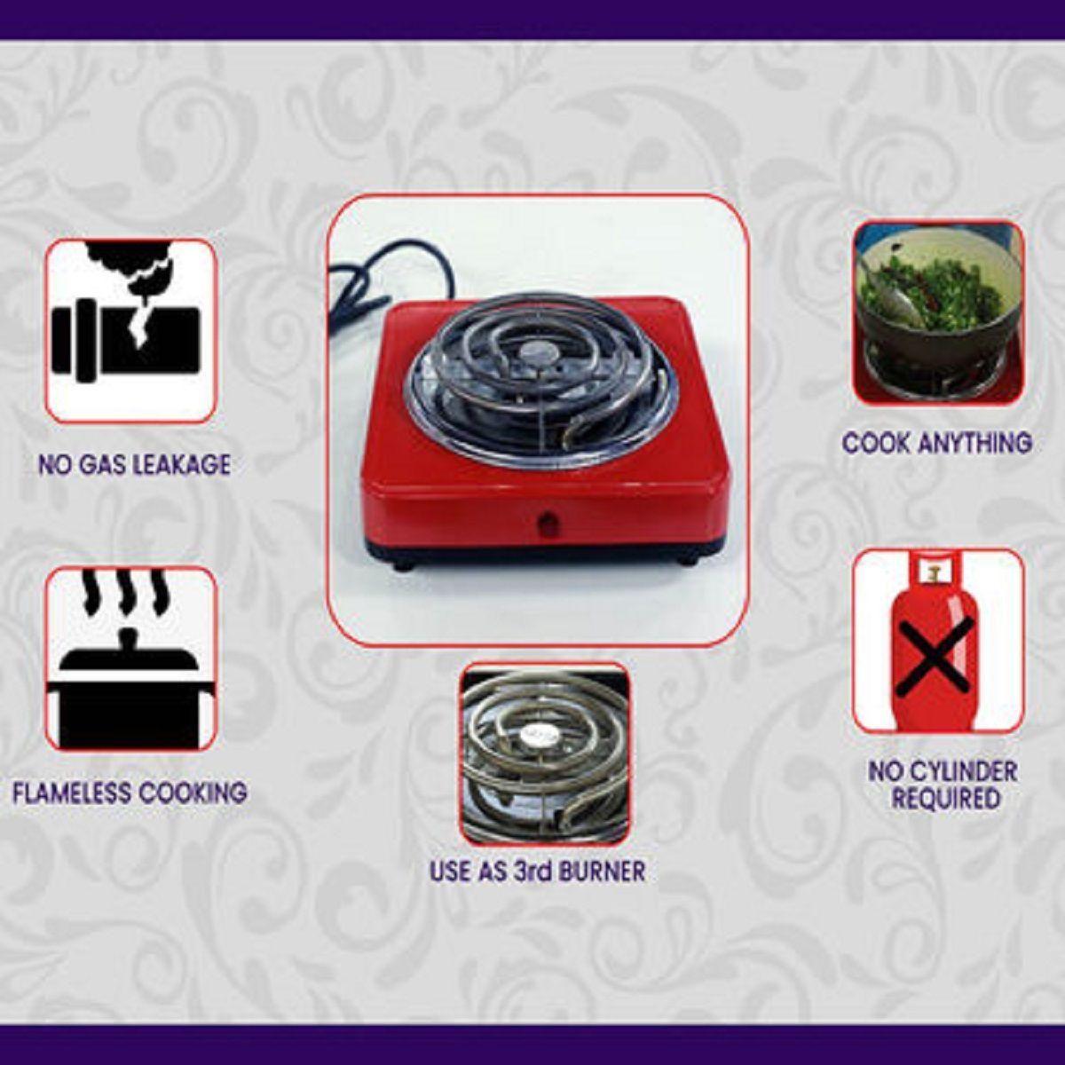 Flameless Electric Cooking Stove (Green)