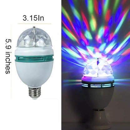 360 Degree LED Crystal Rotating Bulb - Magic Disco LED Light