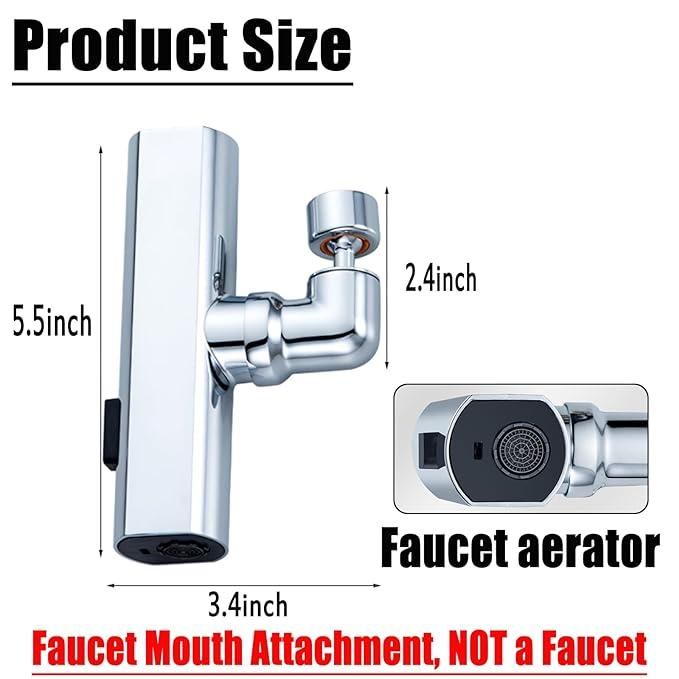 3 in 1 360 Degree- Waterfall Kitchen Faucet, Touch Faucet, Extender for Kitchen Sink