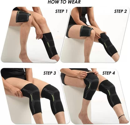 Knee Cap Compression Support for Gym, Running, Cycling, Sports, Jogging, Workout