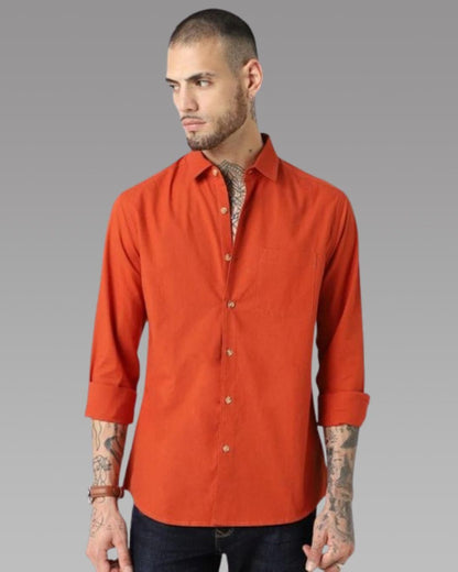 Men Slim Fit Casual Shirt