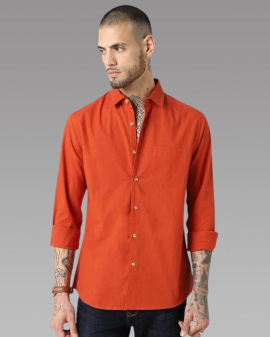 Men Slim Fit Casual Shirt