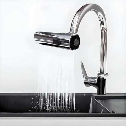 3 in 1 360 Degree- Waterfall Kitchen Faucet, Touch Faucet, Extender for Kitchen Sink