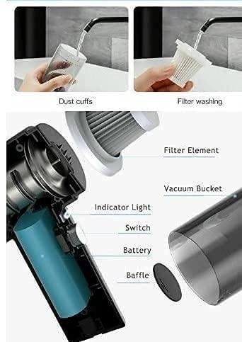 Portable Handheld Air Duster Wireless Vacuum Cleaner