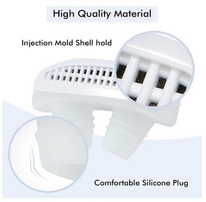 Anti-Snoring Device-2 in 1 Nose Vents Plugs Snore Stopper with Air Purifying Filter