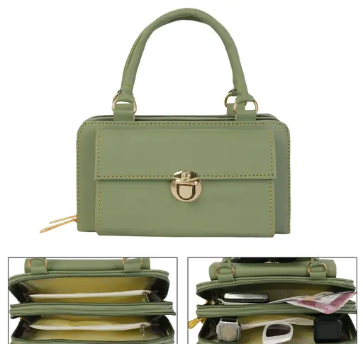 DECENT Women Multipurpose Handbag with Multi-Layered Pockets