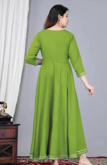 women anarkali kurti