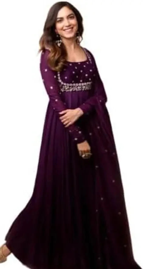 Elegant Georgette Kurta Set with Dupatta