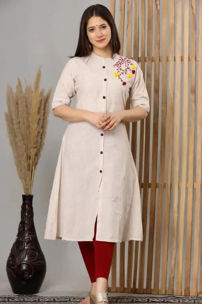 Women's Cotton Embroidered Kurti