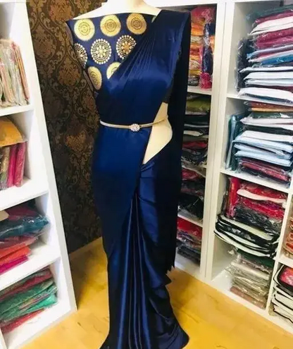 Attractive Women's Satin Saree