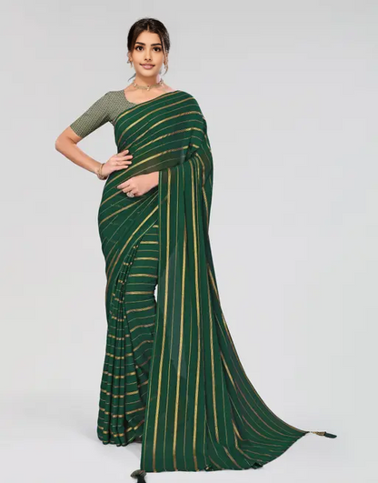 Nir Foil Chiffon Saree