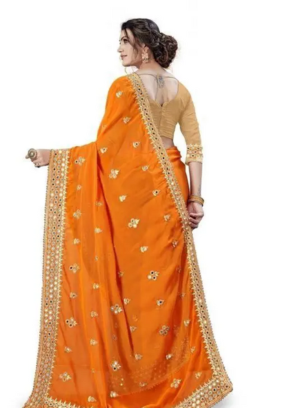 SEEMA MIRROR TRENDY SAREE