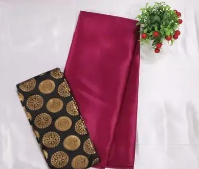 Satin Silk Saree with Jacquard Woven Blouse