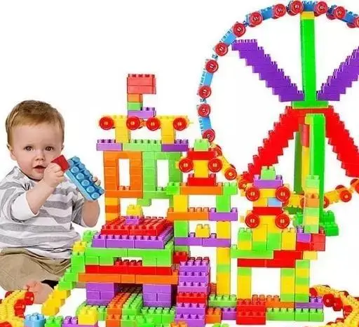 ARIZON Building Blocks Toy Set - 100+ Pcs (4 Cars, 16 Wheels, 80+ Blocks)